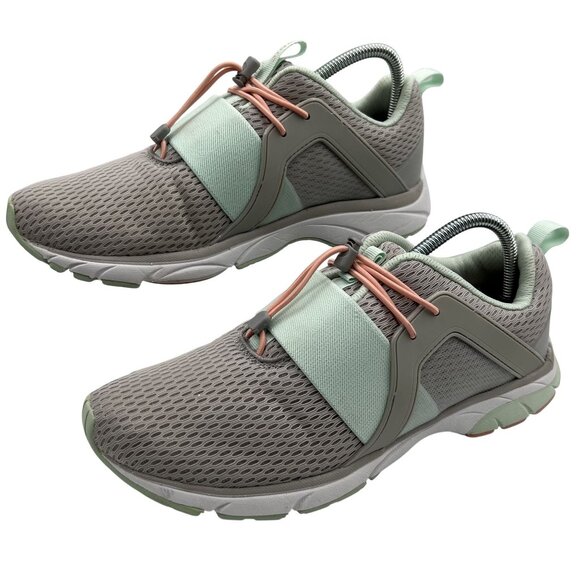 Vionic Berlin Womens 8.5  Gray Mint Mesh Athletic Slip On Sneakers Running Shoes - Picture 2 of 13